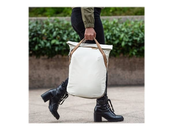 Peak Design Everyday Tote - Bärväska för digitalkamera med objektiv/bärbar dator - 400D nylonduk - ben - 15"