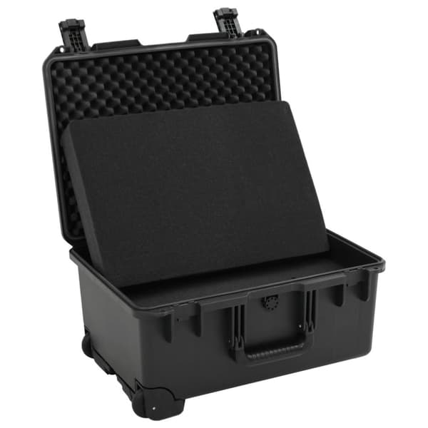 vidaXL Bærbar flykasse svart 54x41,5x29 cm PP