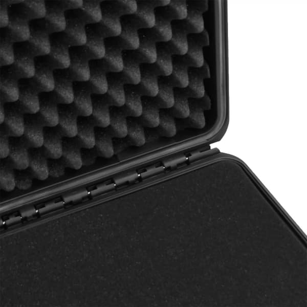 vidaXL Bærbar flykasse svart 54x41,5x29 cm PP