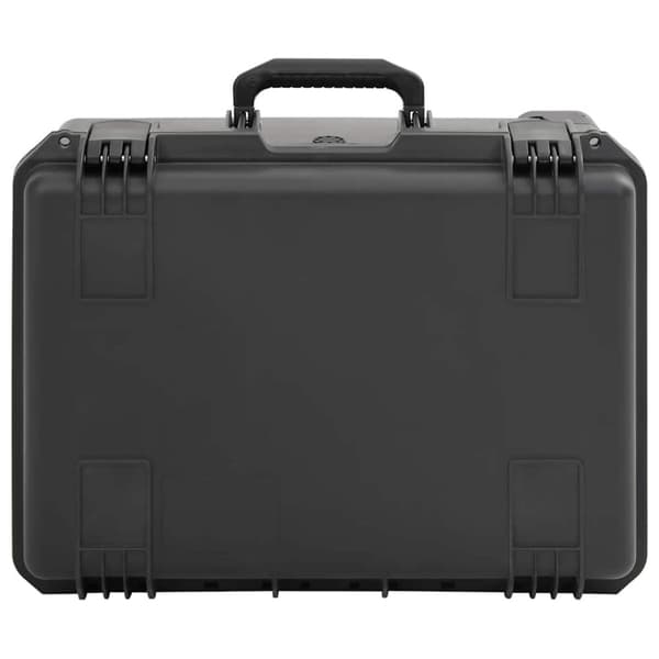 vidaXL Bærbar flykasse svart 54x41,5x29 cm PP