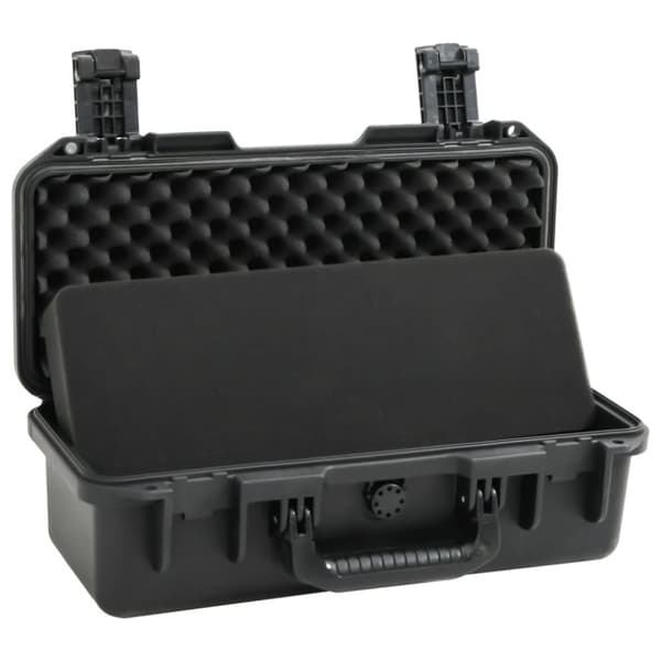 vidaXL transportabel flightcase 46,5x21,5x17,5 cm PP sort