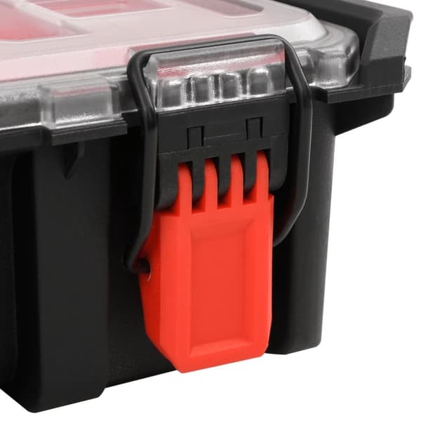 vidaXL transportabel flightcase 55,5x34,5x13,5 cm PP sort