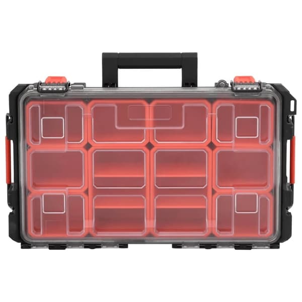 vidaXL transportabel flightcase 55,5x34,5x13,5 cm PP sort