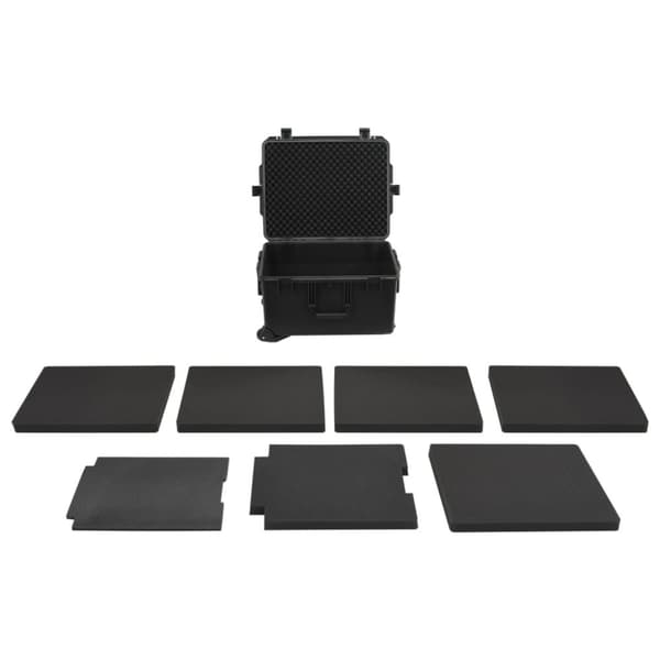 vidaXL transportabel flightcase 62,5x49,5x37 cm PP sort