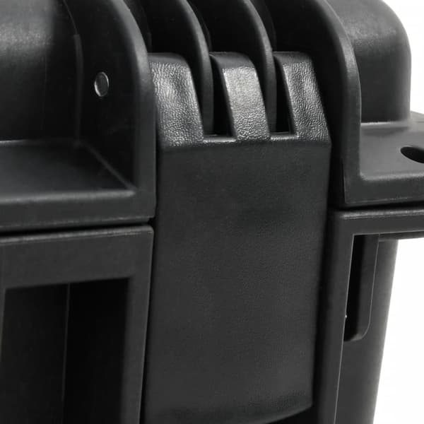 vidaXL Kannettava Flight Case Musta 50,5x37x14,5 cm PP