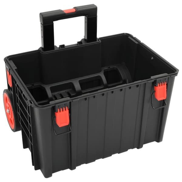 vidaXL transportabel flightcase 56,5x45,5x48 cm PP sort