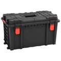 Miniatyrbilde 1 av 8: vidaXL Bærbar flykasse svart 57x35x32,5 cm PP