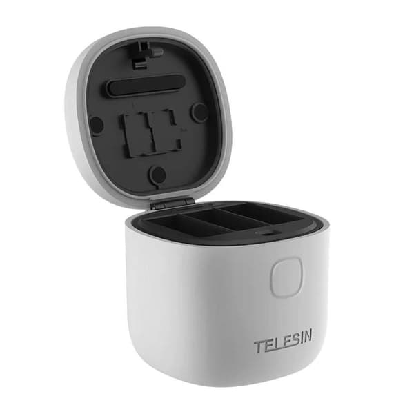 3-slot vandtæt oplader Telesin Allin box + 2 batterier til GoPro Hero 12/11/10/9