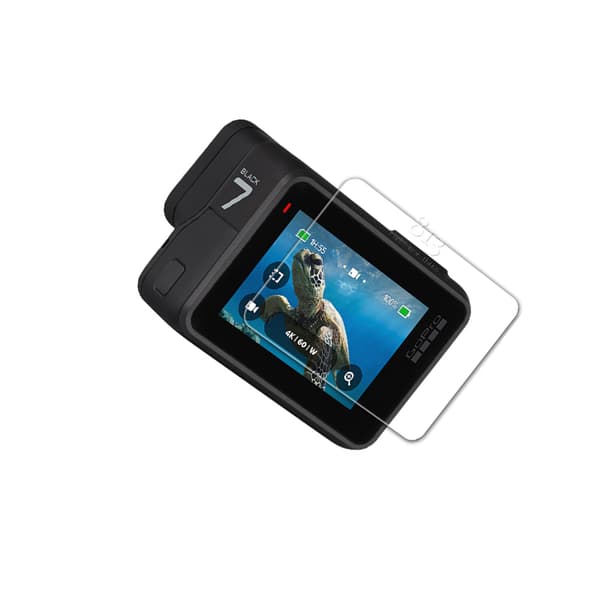 INF Gopro Hero 7 skjermbeskytter, 2-pack herdet glass beskyttelsesfilm (stor)