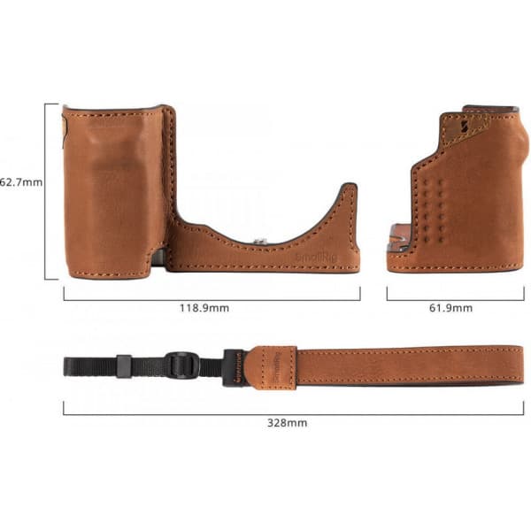 SmallRig 4777 læder halvcover til Sony ZV-E10 II, brun