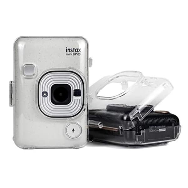 Ryggsäck - Fotoväska - Optisk QP35S skyddande läderfodral med justerbar rem för Fujifilm Instax Mini LiPla-kamera