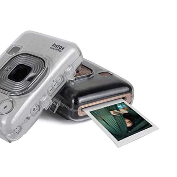 Ryggsäck - Fotoväska - Optisk QP35S skyddande läderfodral med justerbar rem för Fujifilm Instax Mini LiPla-kamera