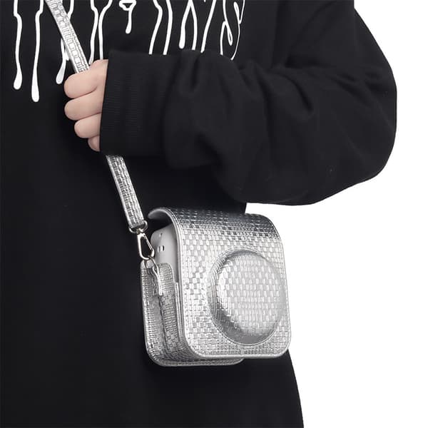 INF Mini 12 Silver Checkerboard Kameraväska