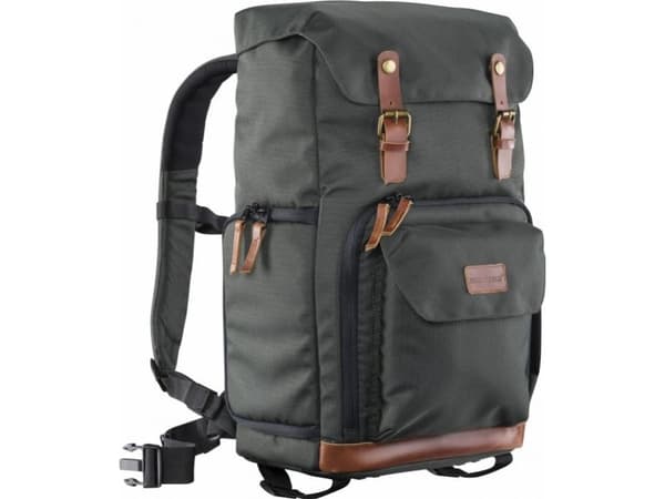 Mantona Camera Backpack Luis retro green