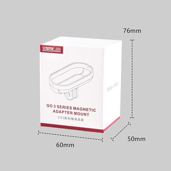 INF Go3s magnetisk adapterfeste for Insta360 GO3S/GO 3