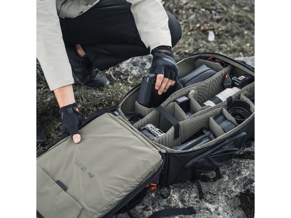 PGYTECH OnePro Focux, Ryggsäck, Universal, Axelrem, Fack för bärbar dator, Svart