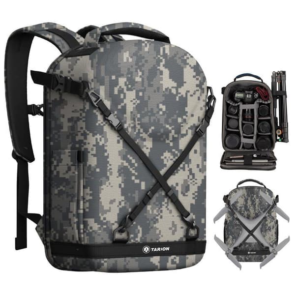 Ryggsäck - fotoväska - Tarion optik - TRH-CAMO