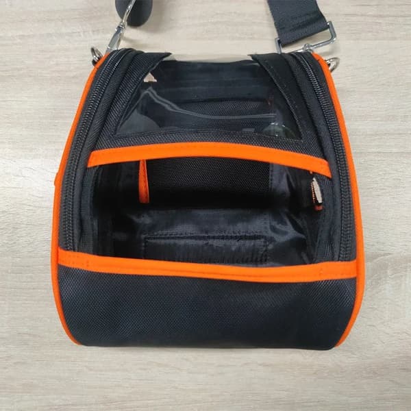 Printertaske til ZQ630 QLN420, rummelig design, holdbart materiale,Sort Orange