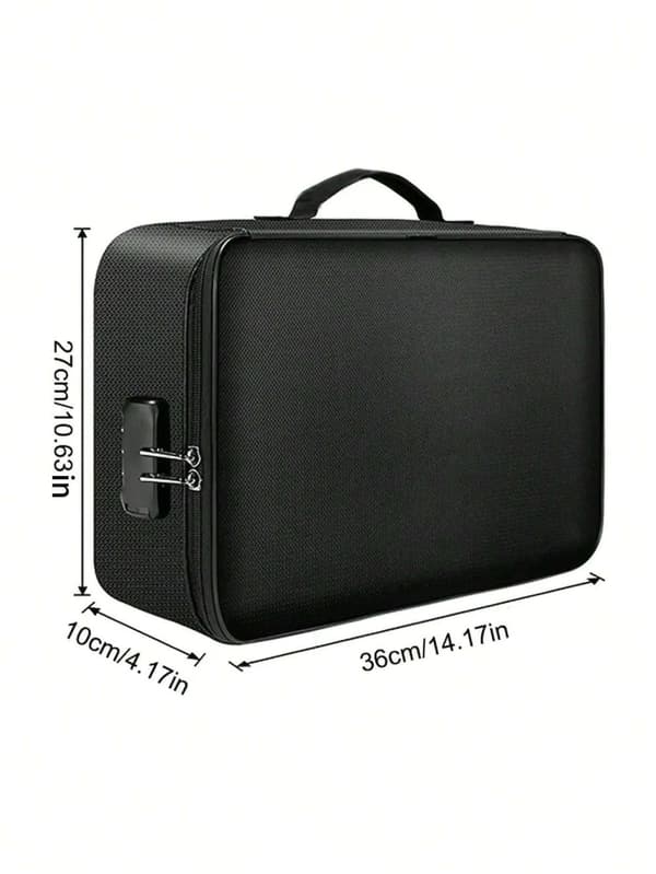 Multi-lags dokumenttaske, holdbar nylonkonstruktion, rigelig opbevaringsplads,one-size