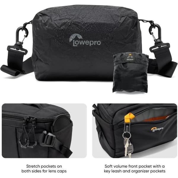 Sac Fotoväska med axelrem - Lowepro - ProTactic Lite SLX 110 AW III - Återvunnet material - Vattentålig fodral - 4L