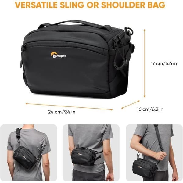 Sac Fotoväska med axelrem - Lowepro - ProTactic Lite SLX 110 AW III - Återvunnet material - Vattentålig fodral - 4L