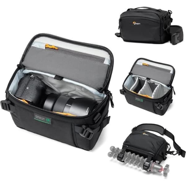 Sac Fotoväska med axelrem - Lowepro - ProTactic Lite SLX 110 AW III - Återvunnet material - Vattentålig fodral - 4L