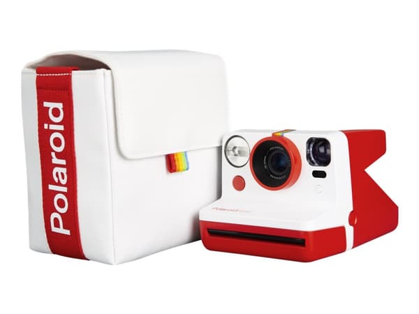 Polaroid - Bærepose for kamera - polyester - hvit, rød - Polaroid Rainbow Branding - for Now