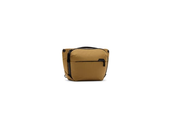 Peak Design EVERYDAY SLING V2 - Bärväska för digital fotokamera med objektiv/drönare - 400D nylonduk, eloxerad aluminium, glasförstärkt nylon - coyot