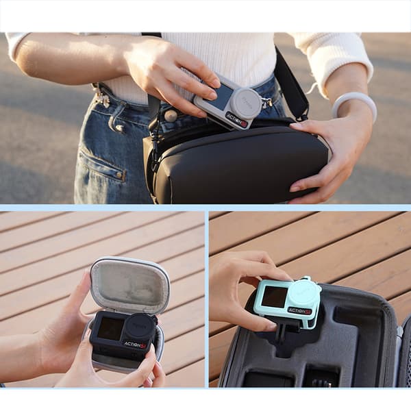 INF Silikonecover Objektivdæksel til DJI Osmo Action 5 Pro Sort