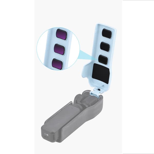 INF Stilfuld Twill Beskyttelsesetui til DJI Pocket 3 Blå