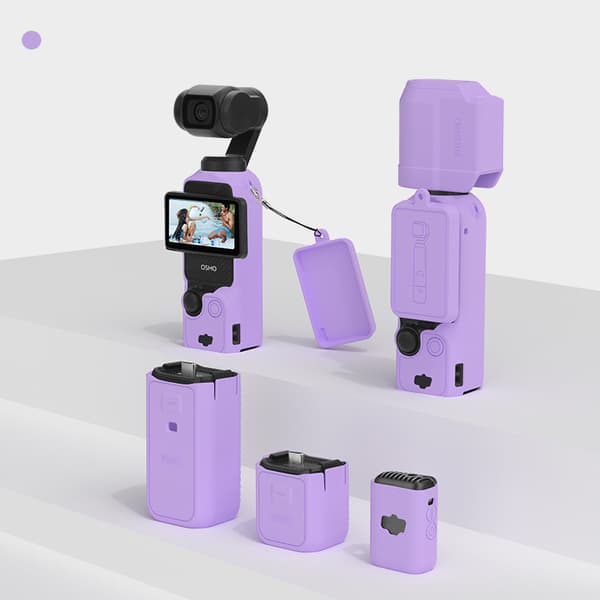 INF Silikone Beskyttelsesetui til DJI OSMO Pocket 3 Lilla