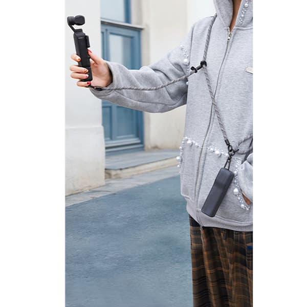INF Zebra Crossbody-snor med doble spenner - Svart og hvit