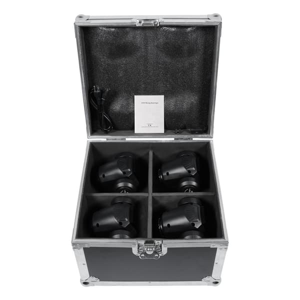 LED Moving Head Light Flycase, Robust Design, Indbyggede Hjul, Stor Opbevaringskapacitet