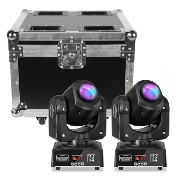LED Moving Head Light Flycase, Robust Design, Indbyggede Hjul, Stor Opbevaringskapacitet