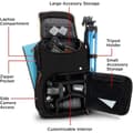 Miniatyrbild 3 av 4: Sac de kamerorucksack - GOgroove - Svart - Tabletutrymme - Vattentät fodral - Ergonomisk