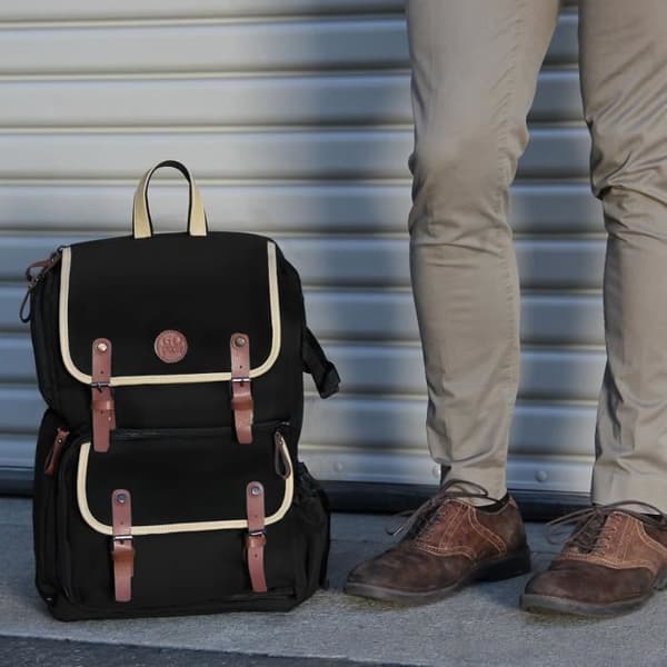Sac de kamerorucksack - GOgroove - Svart - Tabletutrymme - Vattentät fodral - Ergonomisk
