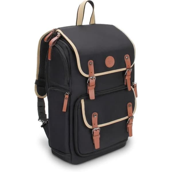 Sac de kamerorucksack - GOgroove - Svart - Tabletutrymme - Vattentät fodral - Ergonomisk