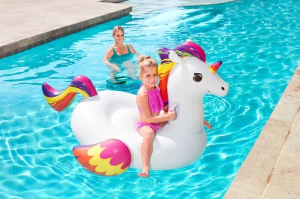 Bestway Oppblåsbar Unicorn 155 x 119 cm Bestway 41114