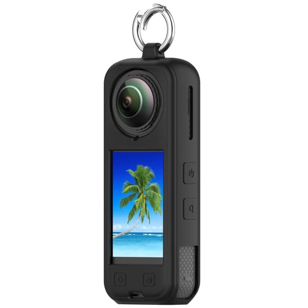 INF Insta360 X5 Silikone Etui: Fuld Beskyttelse & Linse Dæksel Sort