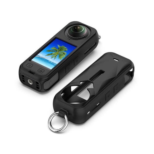 INF Insta360 X5 Silikone Etui: Fuld Beskyttelse & Linse Dæksel Sort