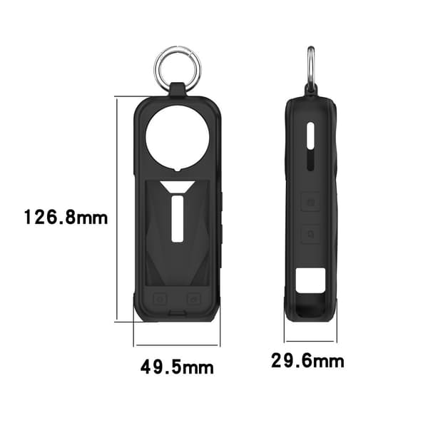 INF Insta360 X5 Silikone Etui: Fuld Beskyttelse & Linse Dæksel Sort