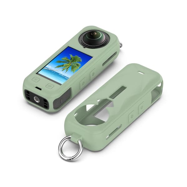 INF Insta360 X5 Silikonfodral: Fullständigt skydd & Linsskydd Grön