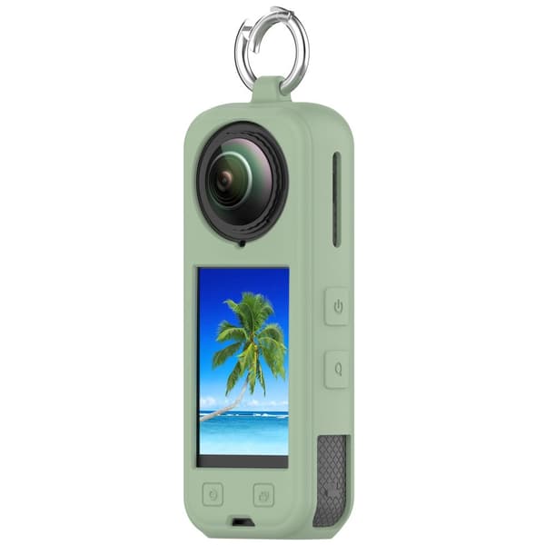 INF Insta360 X5 Silikonfodral: Fullständigt skydd & Linsskydd Grön