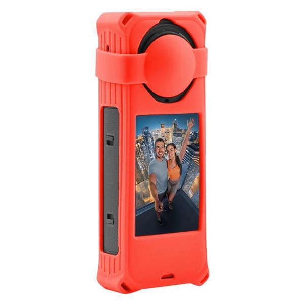 INF Silikoninen suojakotelo Insta360 X5 -kameralle Punainen
