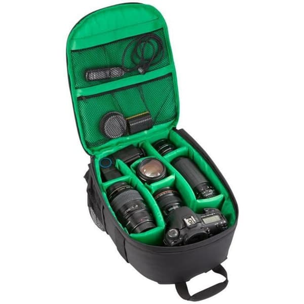RIVACASE Medium ryggsäck för digitala systemkameror (Canon, Nikon, Sony Pentax) + 4 objektiv