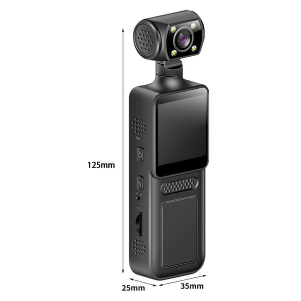 INF Högupplöst Clip-On Kroppskamera M12+ med WiFi