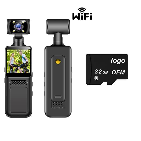 INF Högupplöst Clip-On Kroppskamera M12+ med WiFi