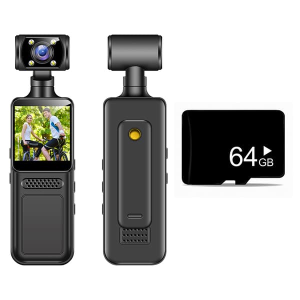 INF High-Definition Clip-On Body Camera M12 Direkte Optagelse