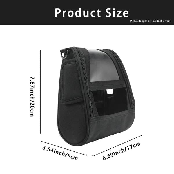 Printertaske til ZQ630 QLN420, rummelig design, holdbart materiale,Sort