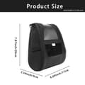 Miniatyrbillede 2 af 2: Printertaske til ZQ630 QLN420, rummelig design, holdbart materiale,Sort